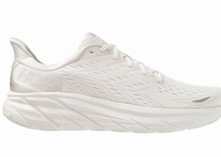 * Hoka One One Clifton 8 Women'S Running Shoes White / White | Hoka One One