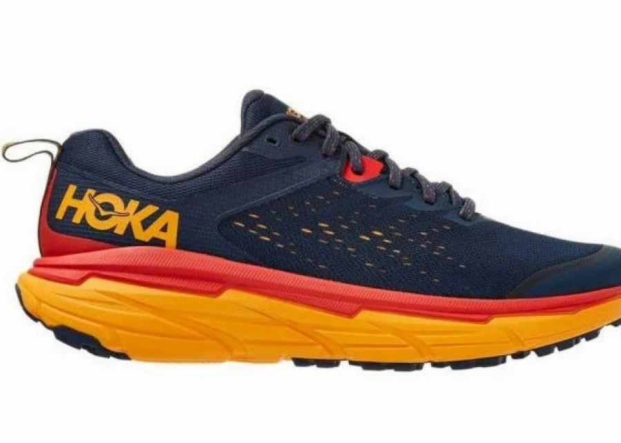 * Hoka One One Hoka Men'S Challenger Atr 6 Trail Running Shoes In Outer Space/Radiant Yellow | Hoka One One