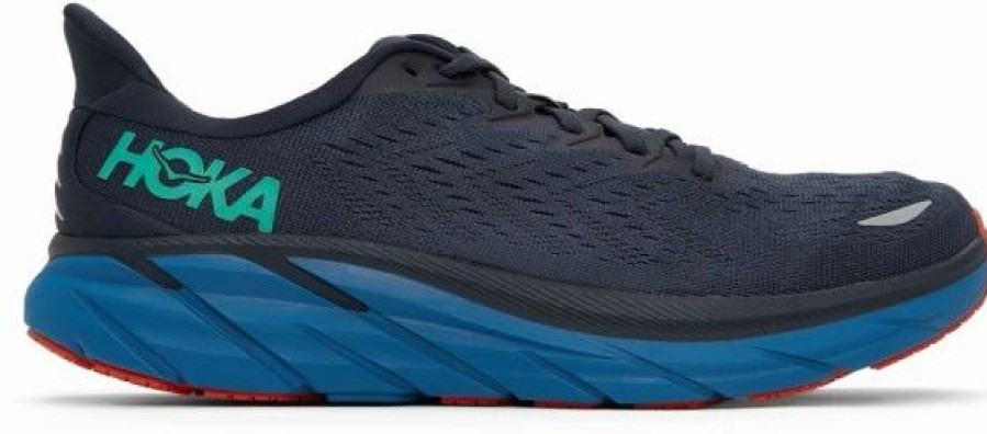 * Hoka One One Hoka Men'S Clifton 8 In Outer Space/Vallarta Blue | Hoka One One