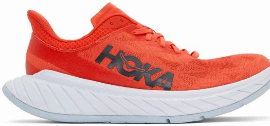 * Hoka One One Carbon X 2 Men'S Racing Flats Fiesta / White | Hoka One One