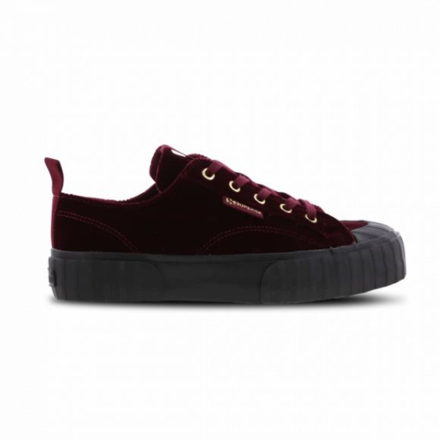 * Superga 2630 Velvet Stripe Femme Chaussures | Superga