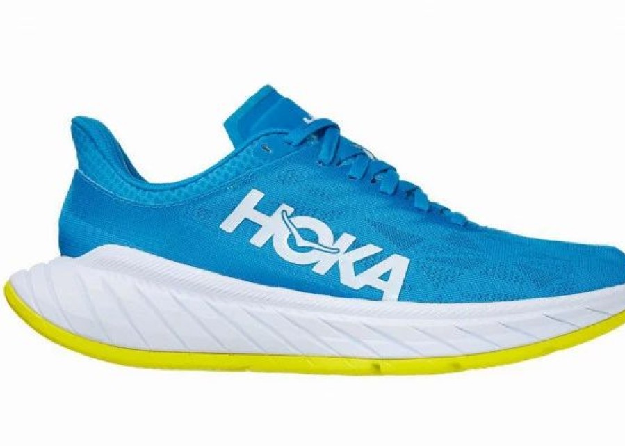 * Hoka One One Carbon X 2 Women'S Running Shoes Diva Blue / Citrus | Hoka One One