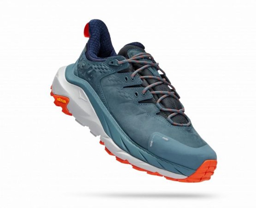 * Hoka One One Hoka Men'S Kaha 2 Low Gore-Tex Hiking Shoes In Goblin Blue/Harbor Mist | Hoka One One