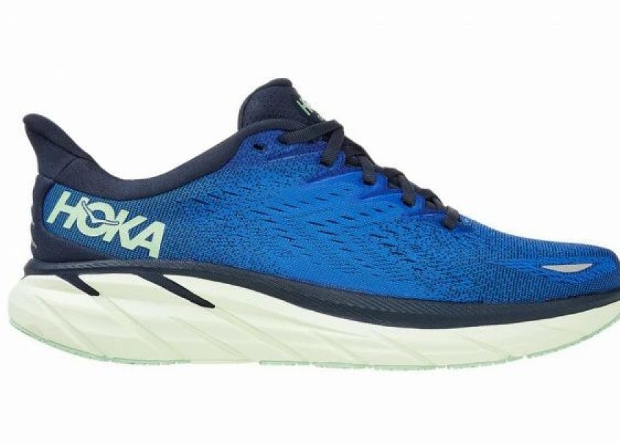 * Hoka One One Hoka Men'S Clifton 8 Shoes In Dazzling Blue/Outer Space | Hoka One One