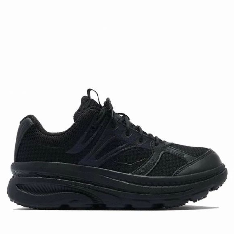 * Hoka One One X Engineered Garment Bondi B Black Marathon Running Shoes/Sneakers 1107849-Blk | Hoka One One