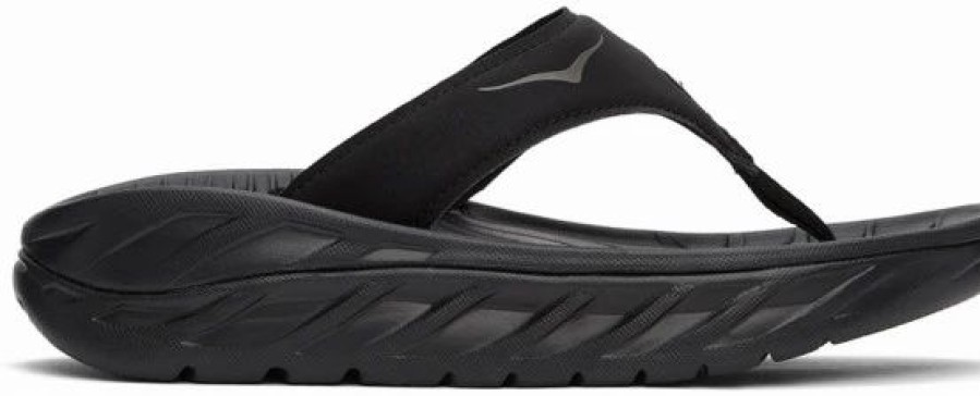 * Hoka One One Black Ora Recovery Sandals | Hoka One One