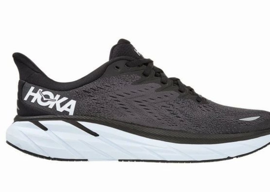 * Hoka One One Hoka Men'S Clifton 8 In Black/White | Hoka One One