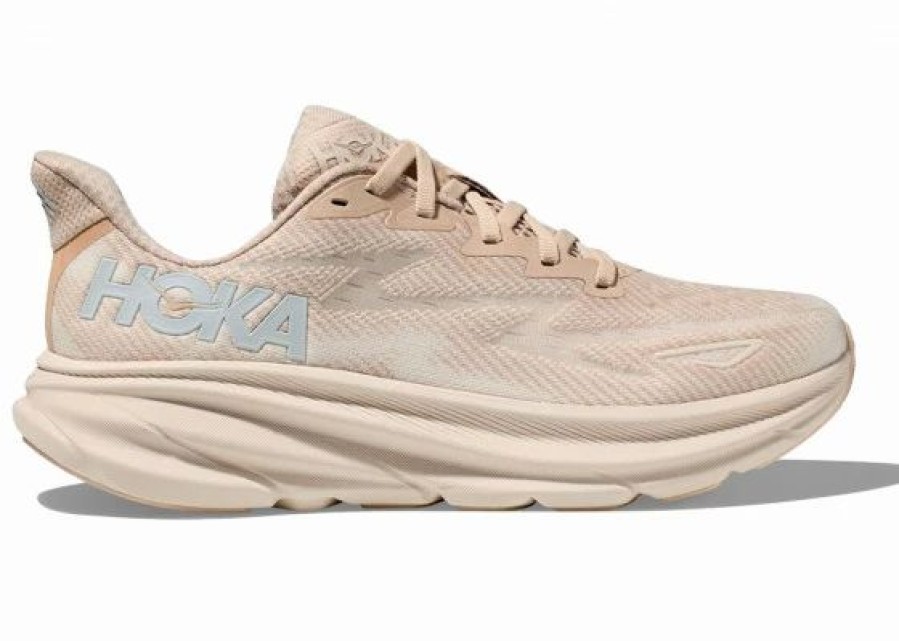 * Hoka One One Hoka Men'S Clifton 9 Running Shoes In Shifting Sand/Eggnog | Hoka One One