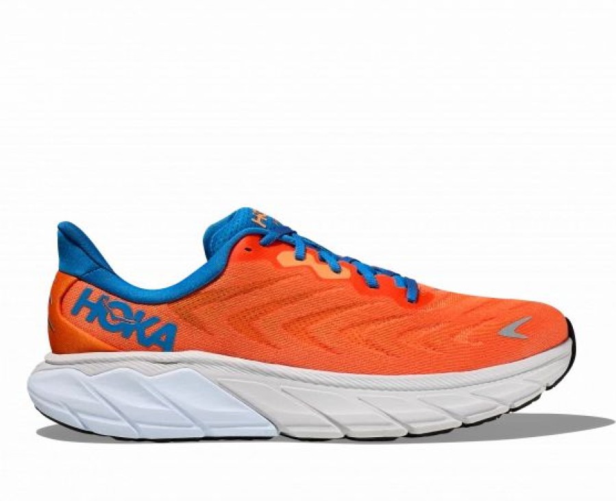 * Hoka One One Hoka Men'S Arahi 6 Running Shoes In Vibrant Orange/Coastal Sky | Hoka One One