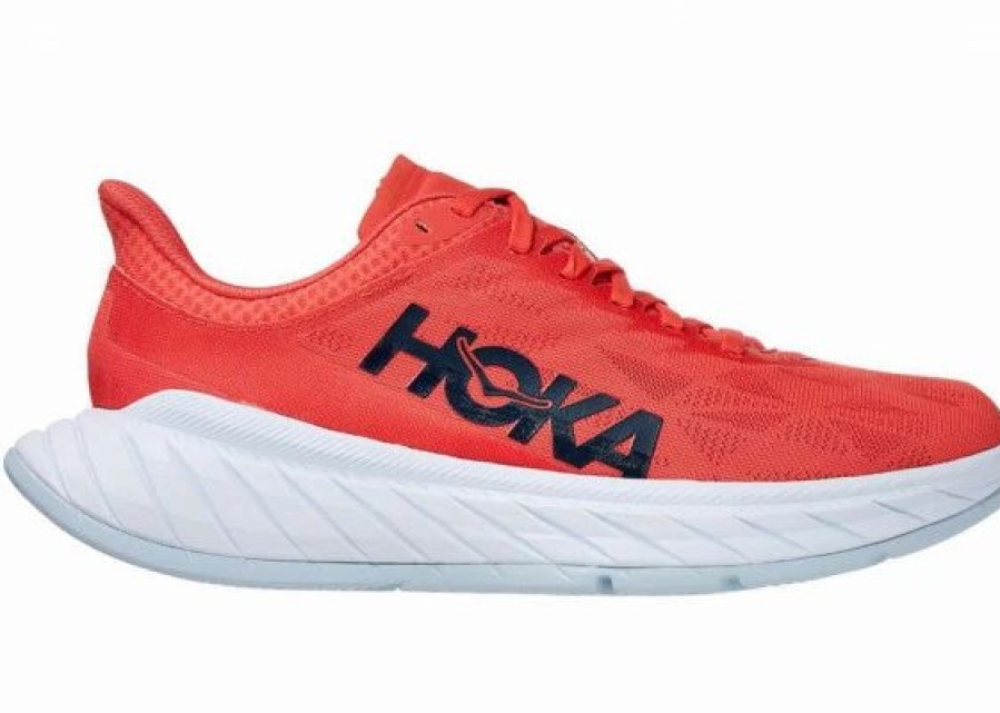 * Hoka One One Carbon X 2 Women'S Running Shoes Hot Coral / Black Iris | Hoka One One